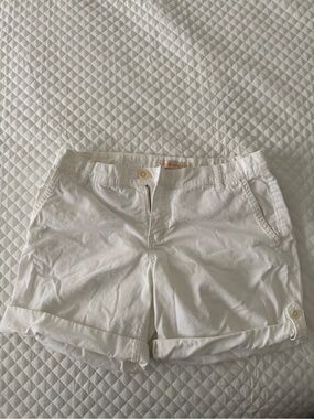 Tory Burch Classic White Women's Cotton Shorts,size 28,used like new